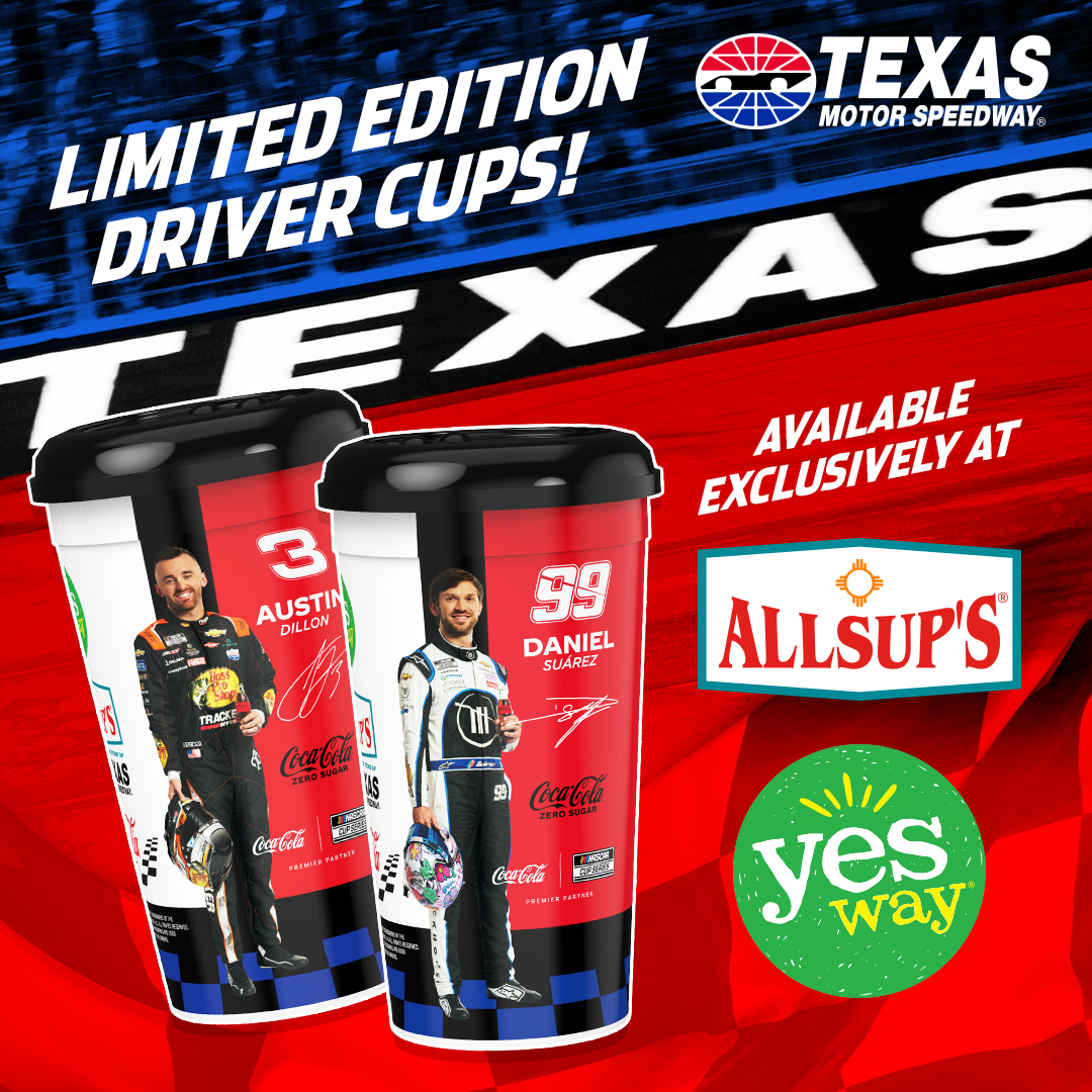 LIMITED EDITION COCA-COLA FAMILY OF DRIVERS SOUVENIR CUPS AVAILABLE