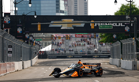 O’Ward Fastest in Practice as Drivers Learn New Detroit Circuit