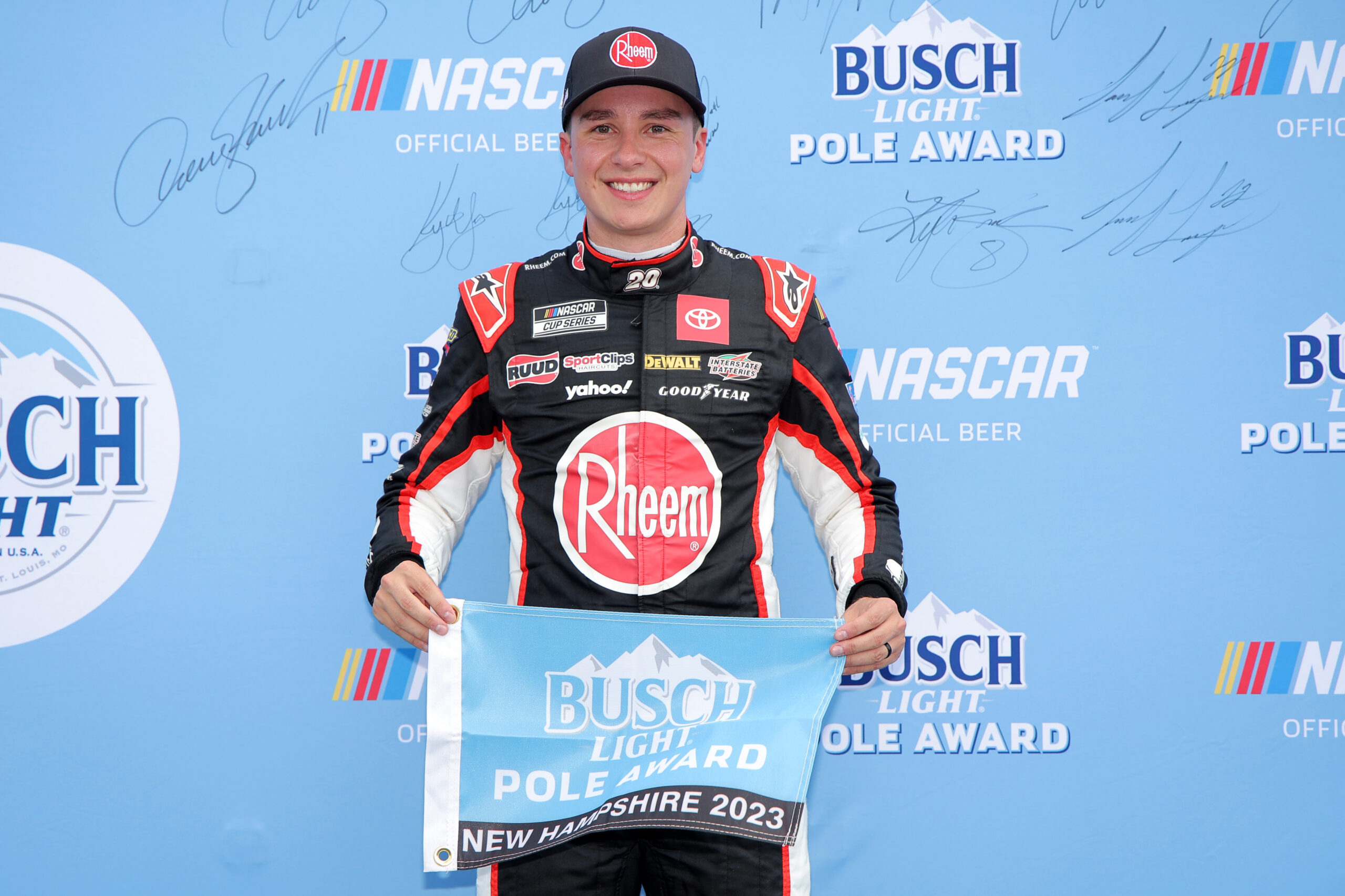 Christopher Bell tops qualifying to claim pole for Cup Series race at New Hampshire