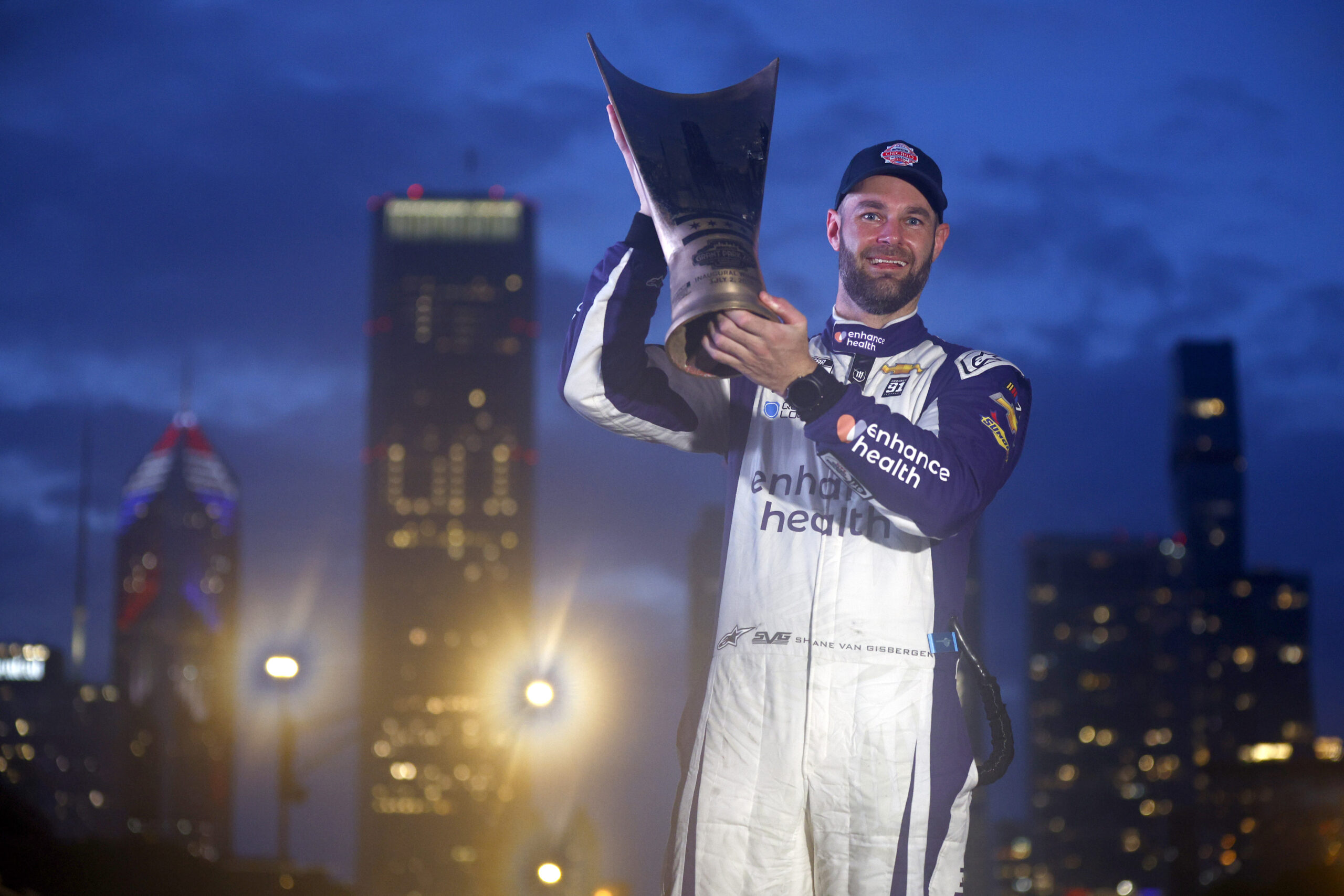 New Zealander Shane van Gisbergen wins Chicago Street Race in NASCAR debut