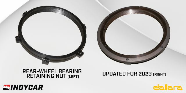 INDYCAR Strengthens Rear-Wheel Bearing Retaining Nut, To Debut at Iowa Doubleheader