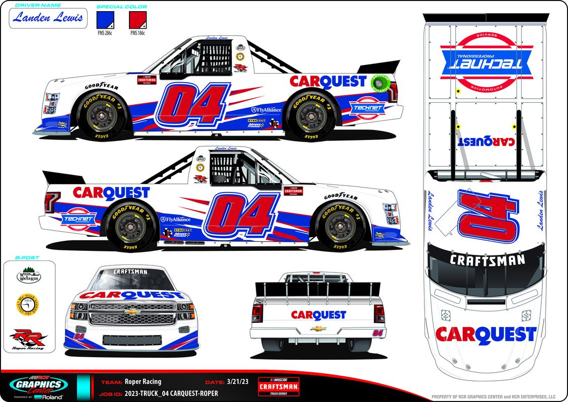Landen Lewis Joins Roper Racing in the No. 4 Carquest Chevrolet