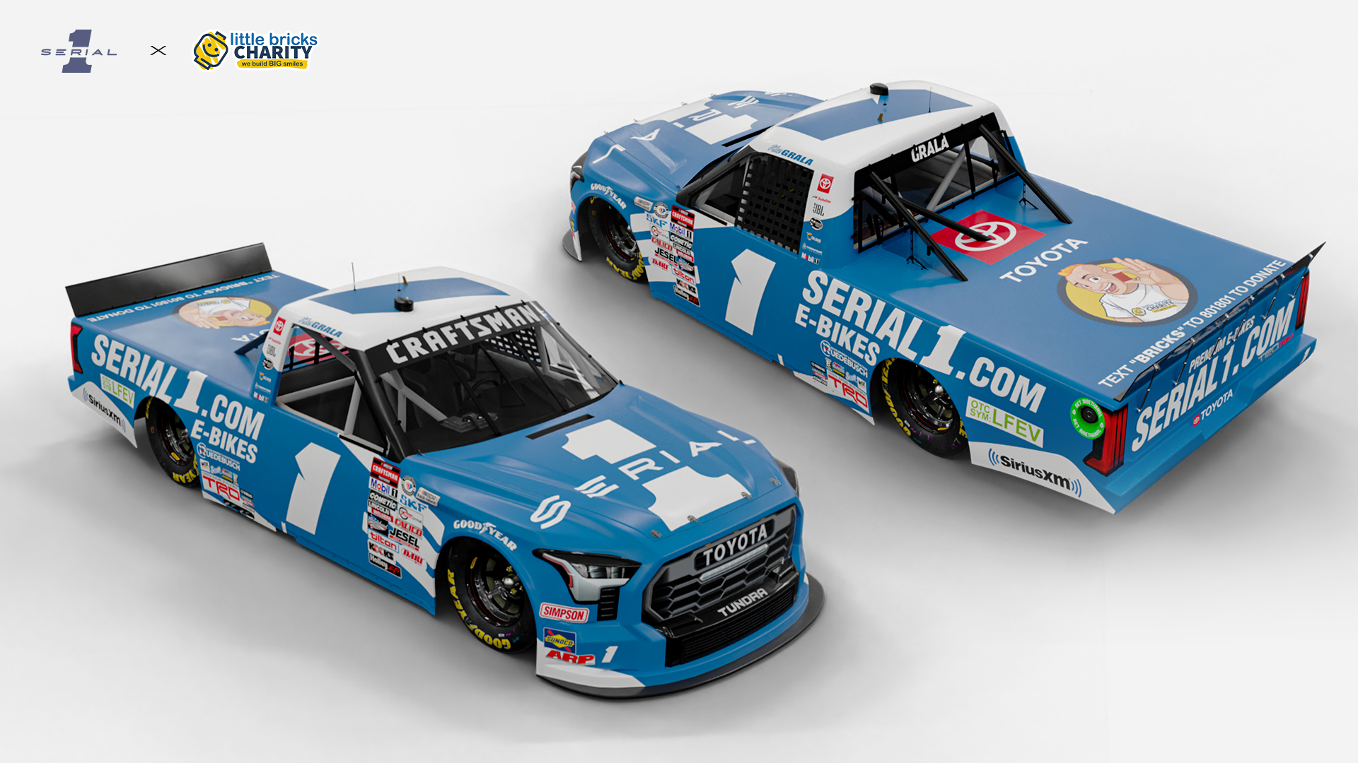 SERIAL 1 PREMIUM E-BIKES, KAZ GRALA JOIN FORCES FOR POCONO AND SUPPORT LITTLE BRICKS CHARITY