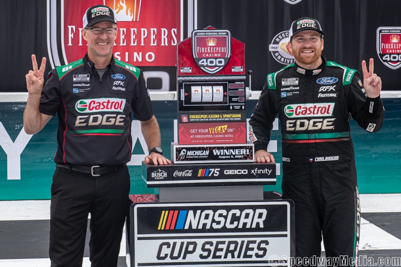 Buescher goes back-to-back with dramatic Cup victory at Michigan