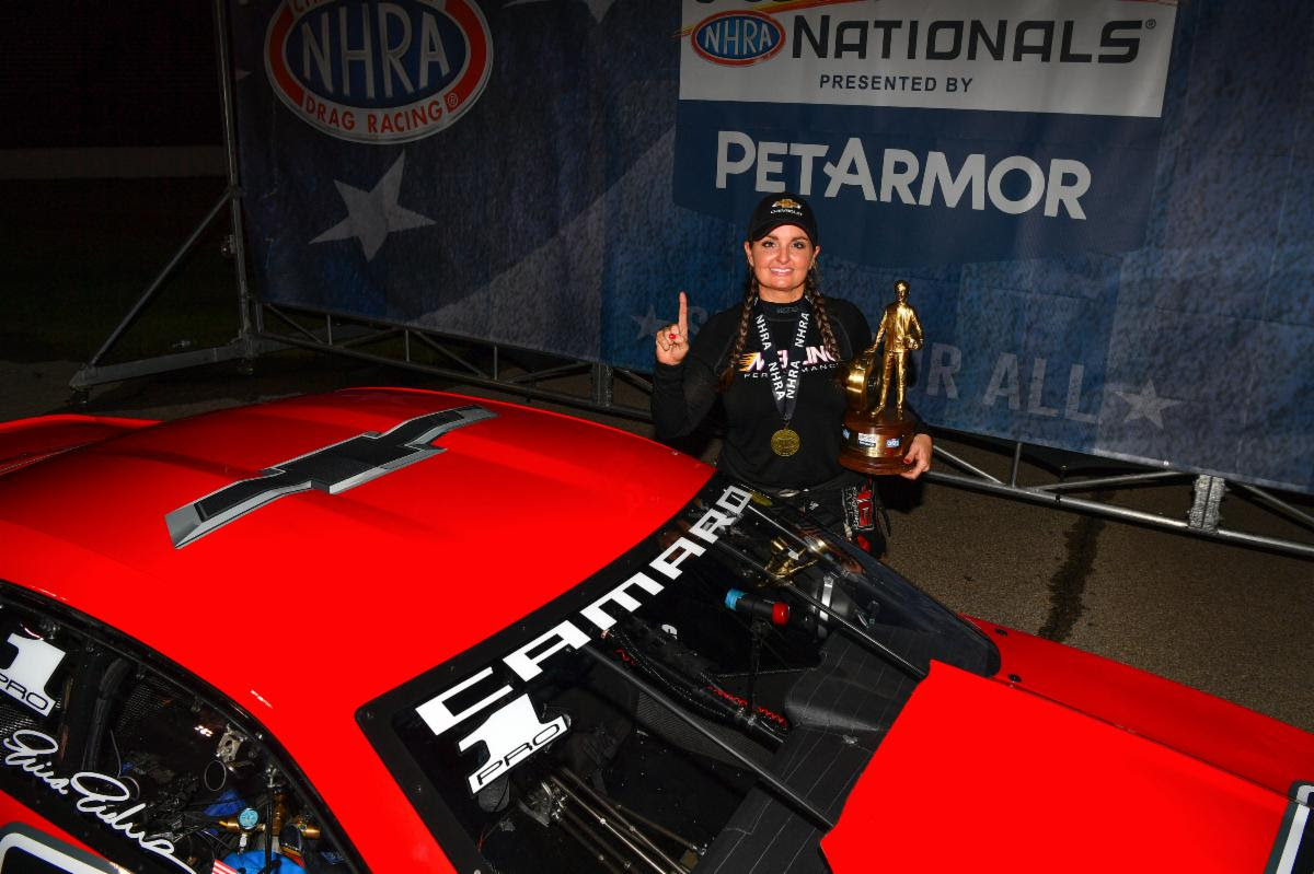 CHEVROLET IN NHRA AT TOPEKA: Erica Enders takes Chevrolet Camaro to Winner’s Circle at Heartland Motorsports Park in Final Race at the Track