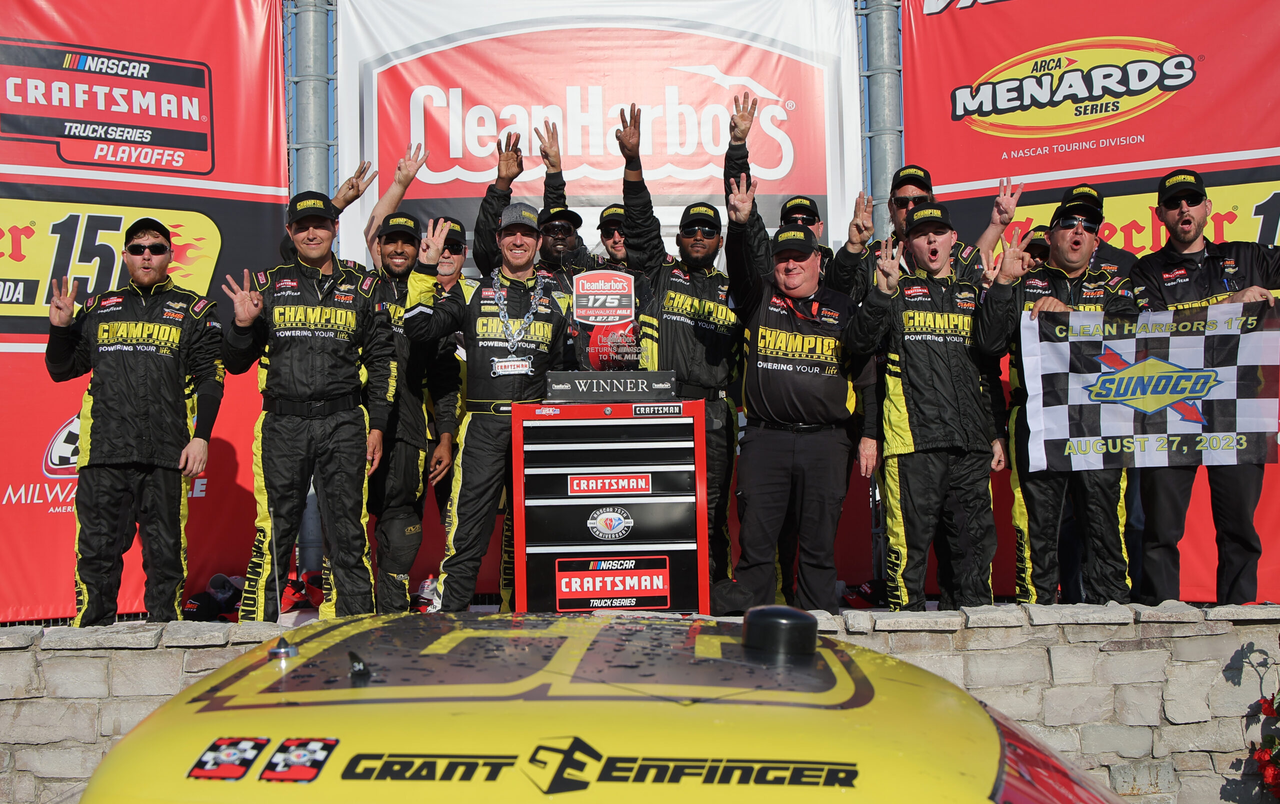 Enfinger dominates in Truck’s return at Milwaukee Mile, clinches Playoff’s Round of 8 spot