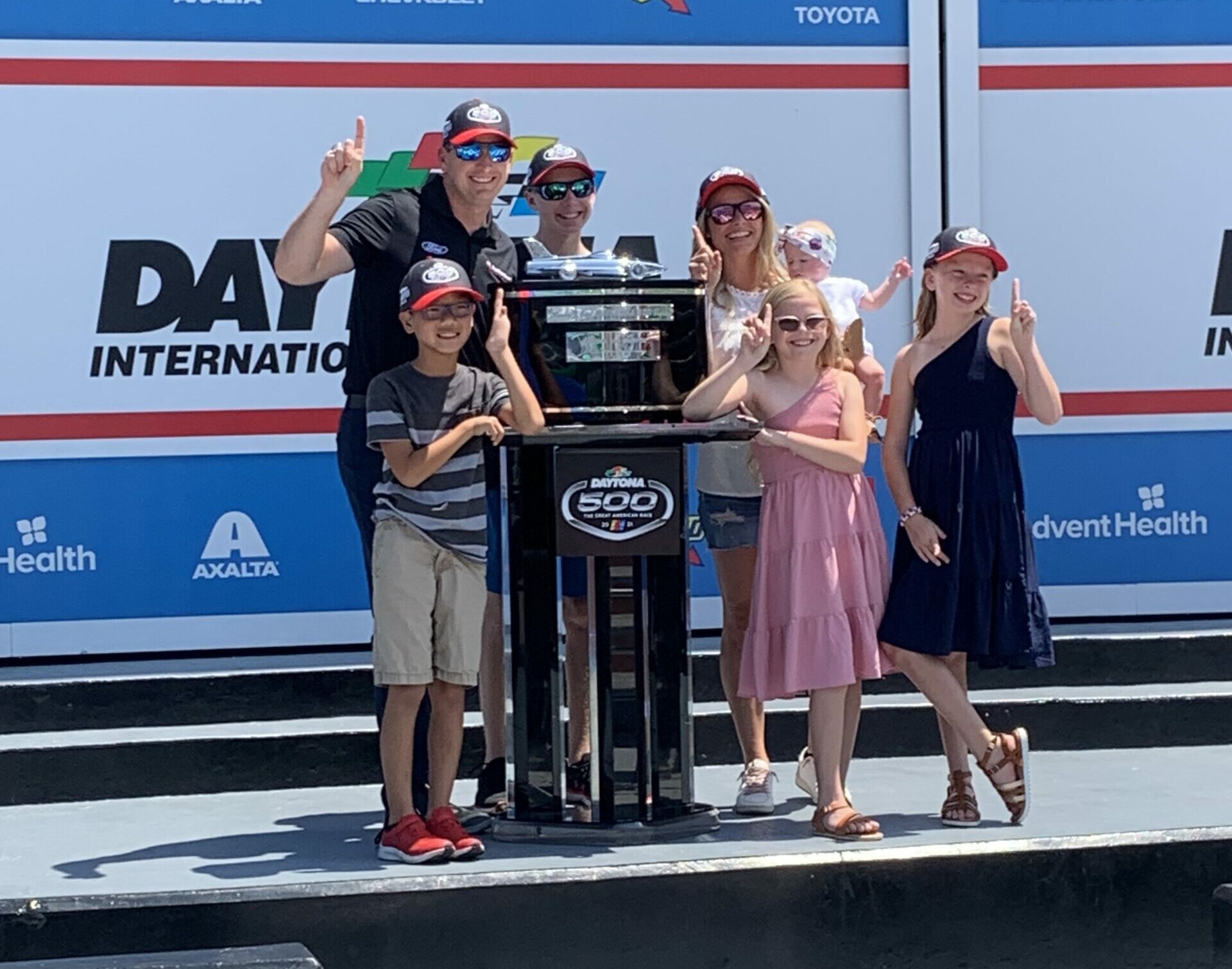 Ford Performance NASCAR: Michael McDowell Celebrates 2021 Daytona 500 Victory With Family
