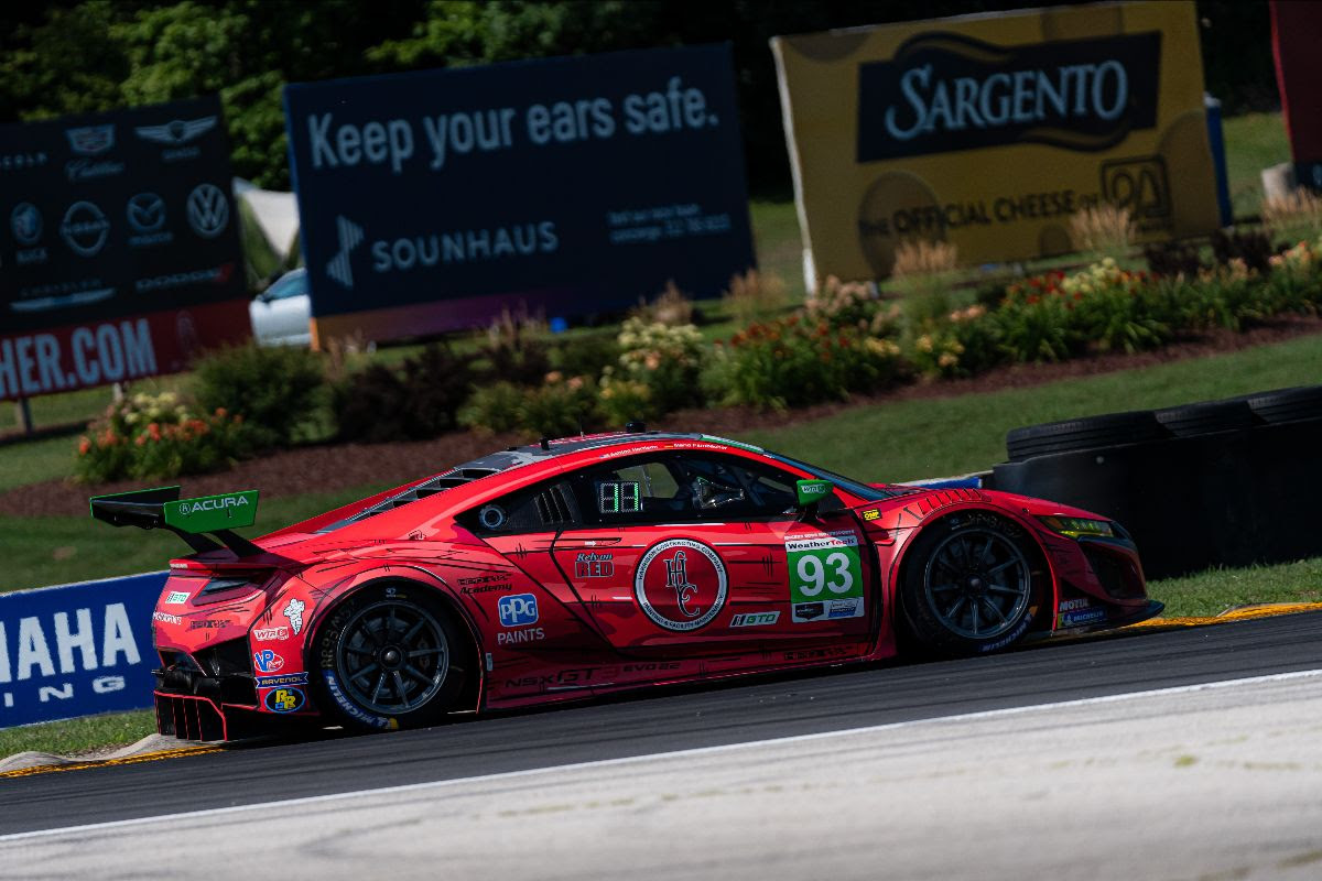 No. 93 HARRISON CONTRACTING COMPANY ACURA NSX GT3 EVO22 EARN TOP TEN AT ROAD AMERICA