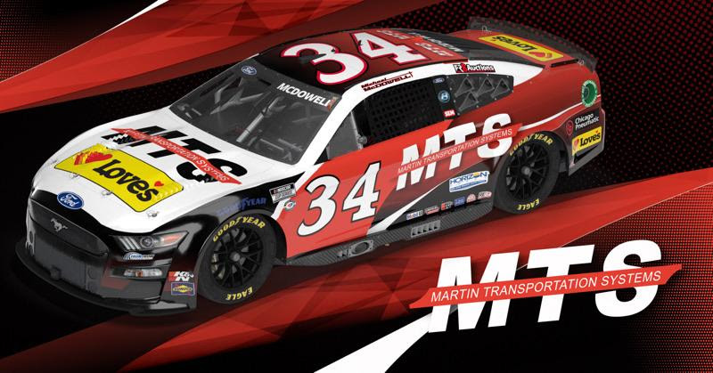 Michael McDowell and the No. 34 Martin Transportation Systems/ Love’s Travel Stops Ford Mustang Team Michigan International Speedway Competition Notes