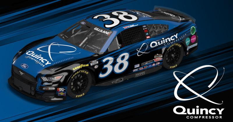 Todd Gilliland and the No. 38 Quincy Compressor Ford Mustang Team Darlington Raceway Competition Notes