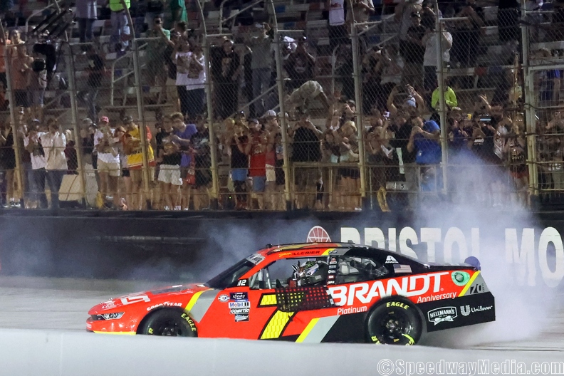 Allgaier fends off Hemric to win Xfinity Playoff opener at Bristol