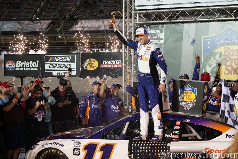 Hamlin silences critics with resurgent Cup victory at Bristol; Playoff’s Round of 12 field set