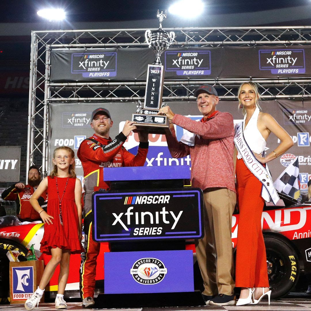 JUSTIN ALLGAIER POWERS TO THRILLING FOOD CITY 300 VICTORYAT BRISTOL MOTOR SPEEDWAY