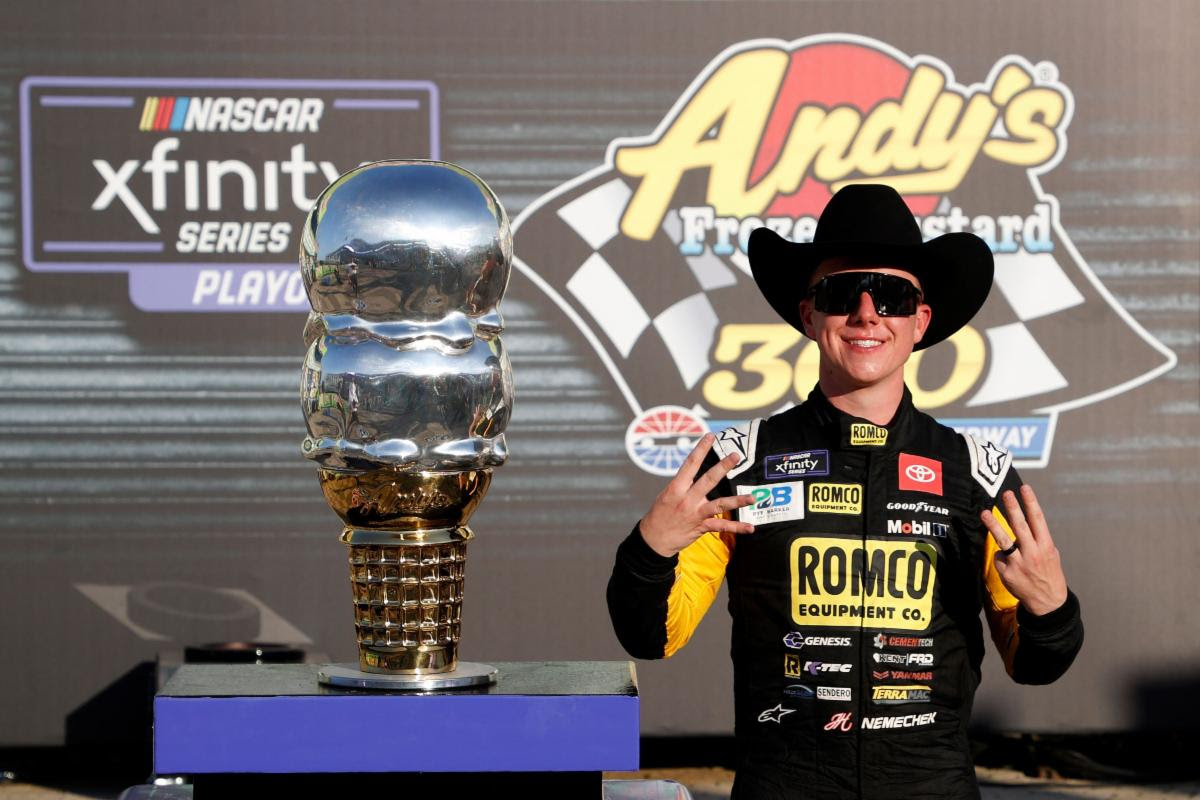 Nemechek Wins Andy’s Frozen Custard 300 NASCAR Xfinity Series First-Round Playoff Race