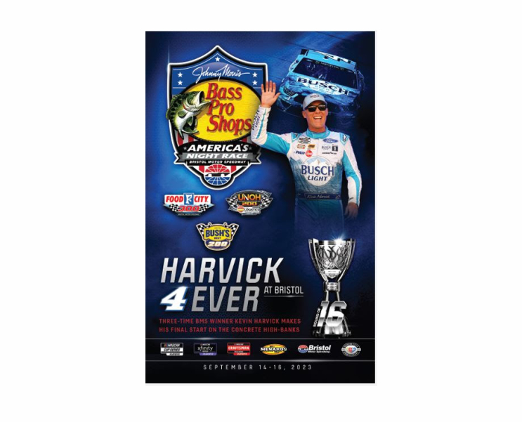 Official Commemorative Souvenir Program for Bass Pro Shops Night Race Honoring Kevin Harvick Available for Free in Both Print and Digital Formats
