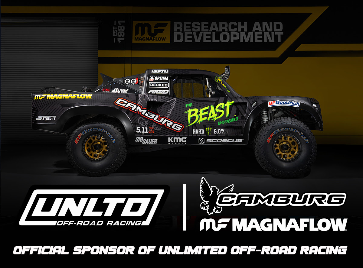 Camburg Engineering and MagnaFlow join Unlimited Off-Road Racing as Series Sponsors