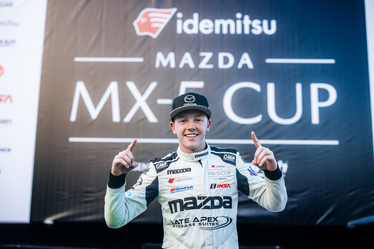 Clever Defense Earns Zilisch Exhilarating Mazda MX-5 Cup Win at Road Atlanta