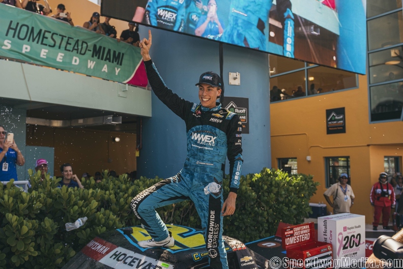 Hocevar capitalizes for late Truck victory at Homestead; Championship 4 field set