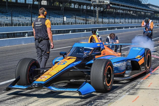 Larson Makes First On-Track Laps in Rookie Orientation at Indianapolis Motor Speedway