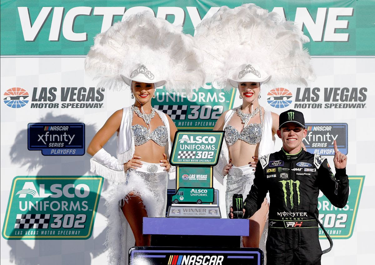 RILEY HERBST SCORES FIRST XFINITY WIN AT LAS VEGAS