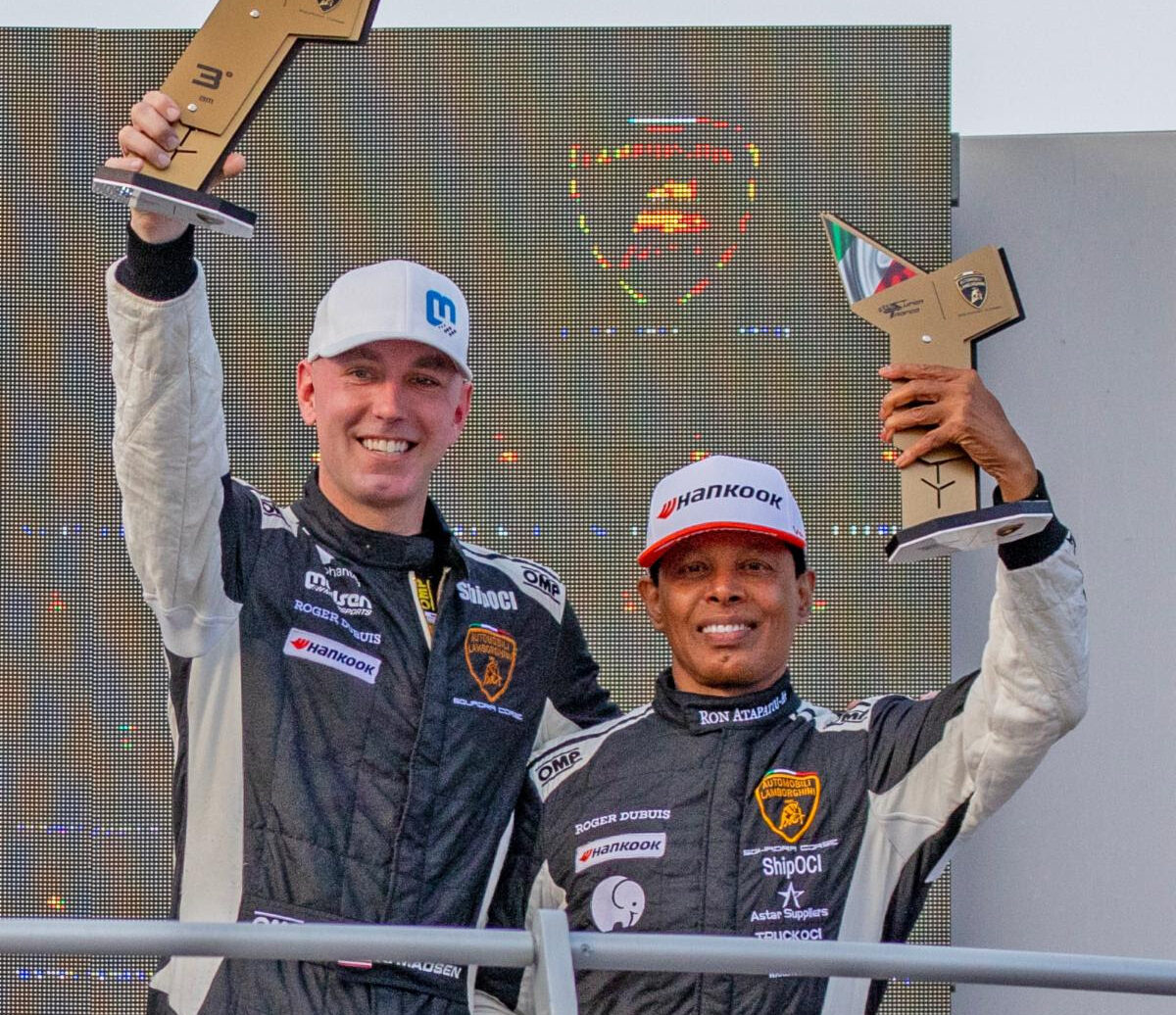 Ron Atapattu and Kevin Madsen Earn Double Podiums in USA Lamborghini Super Trofeo World Finals