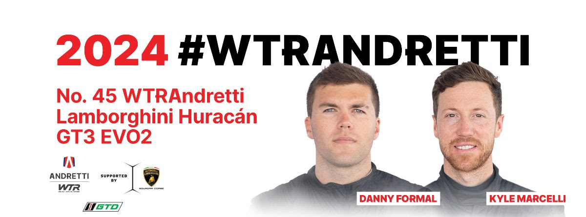 WTRAndretti Enters Full-Season GTD Entry with Lamborghini Squadra Corse for 2024