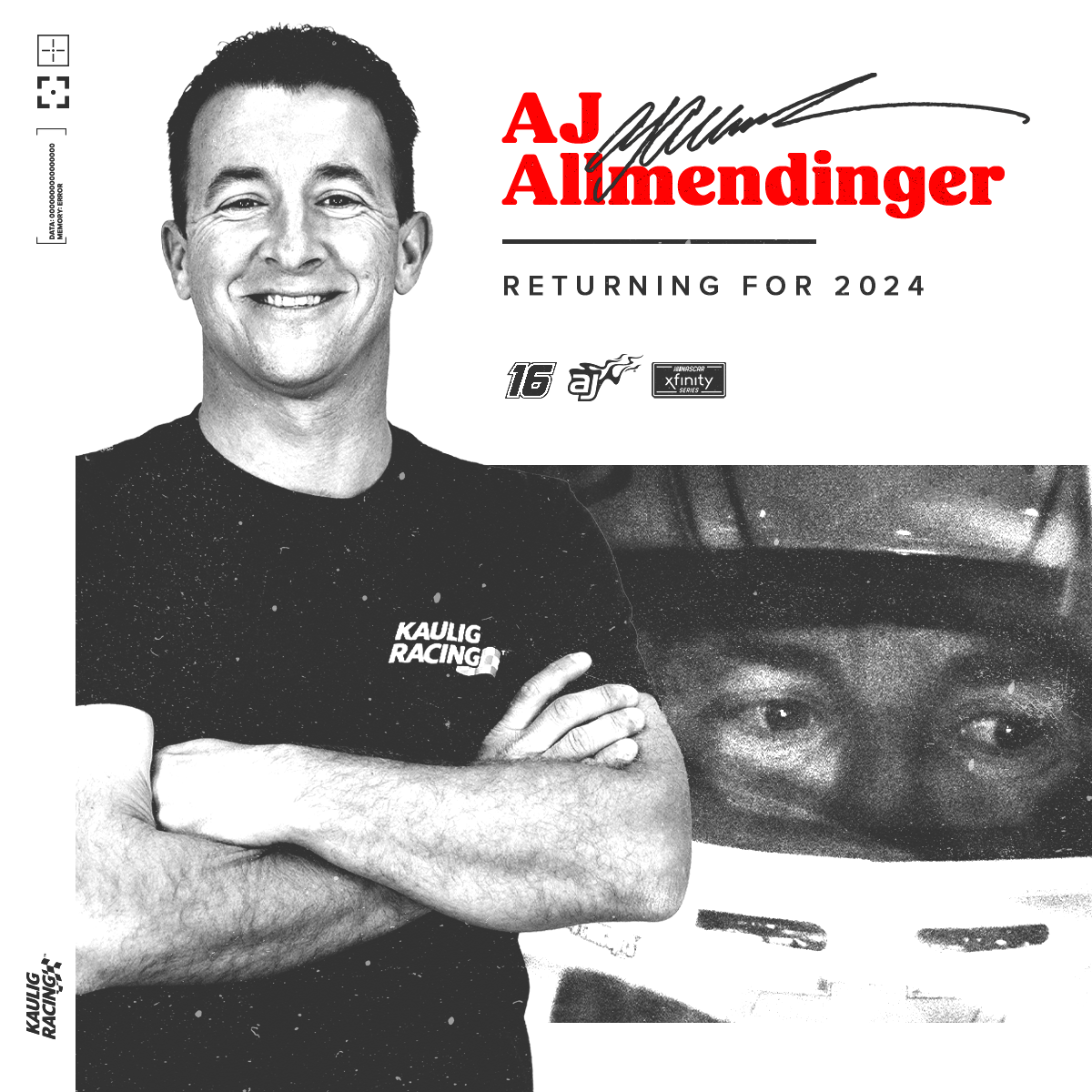 AJ Allmendinger Returns to the NASCAR Xfinity Series Full-Time for the 2024 Season