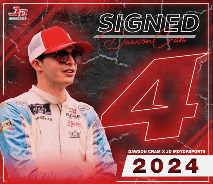 Dawson Cram To Compete Full-Time In The NASCAR Xfinity Series