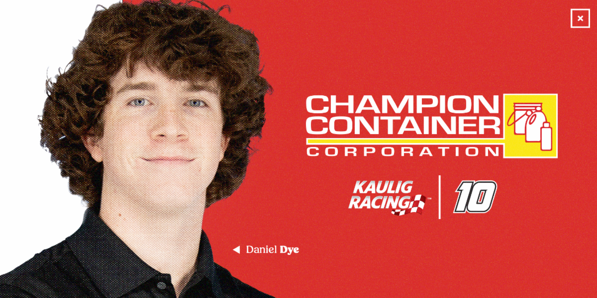 Daniel Dye Joins Kaulig Racing’s Xfinity Series Driver Lineup for Part-Time Schedule in 2024