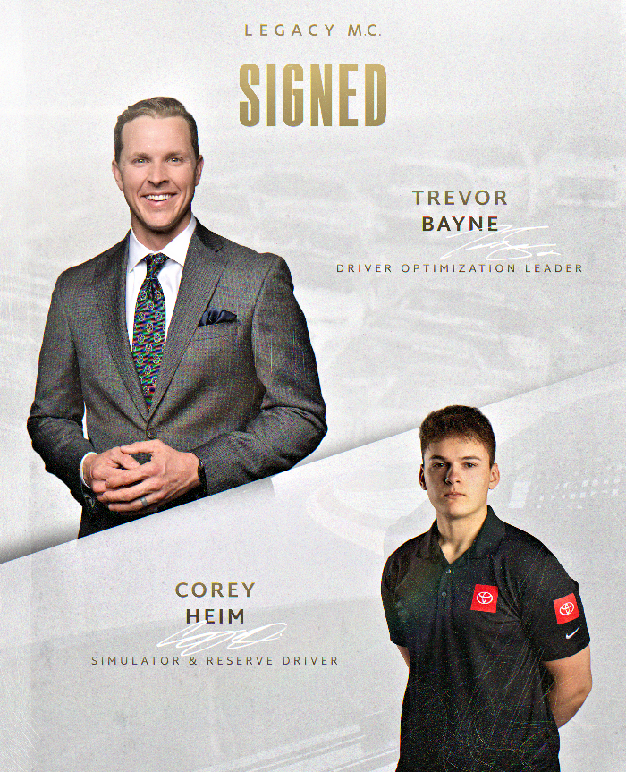 LEGACY MOTOR CLUB™ Signs Trevor Bayne and Corey Heim to Integral Competition Roles for 2024 Season