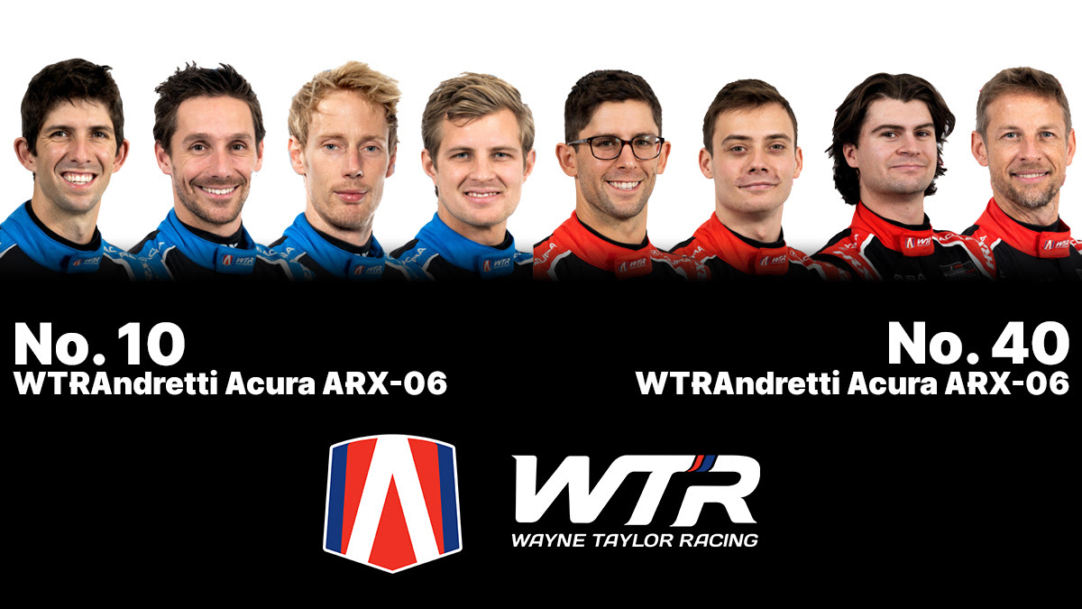 WTRAndretti Acura ARX-06 GTP Teams Ready to Fight for Rolex 24 At Daytona Honors