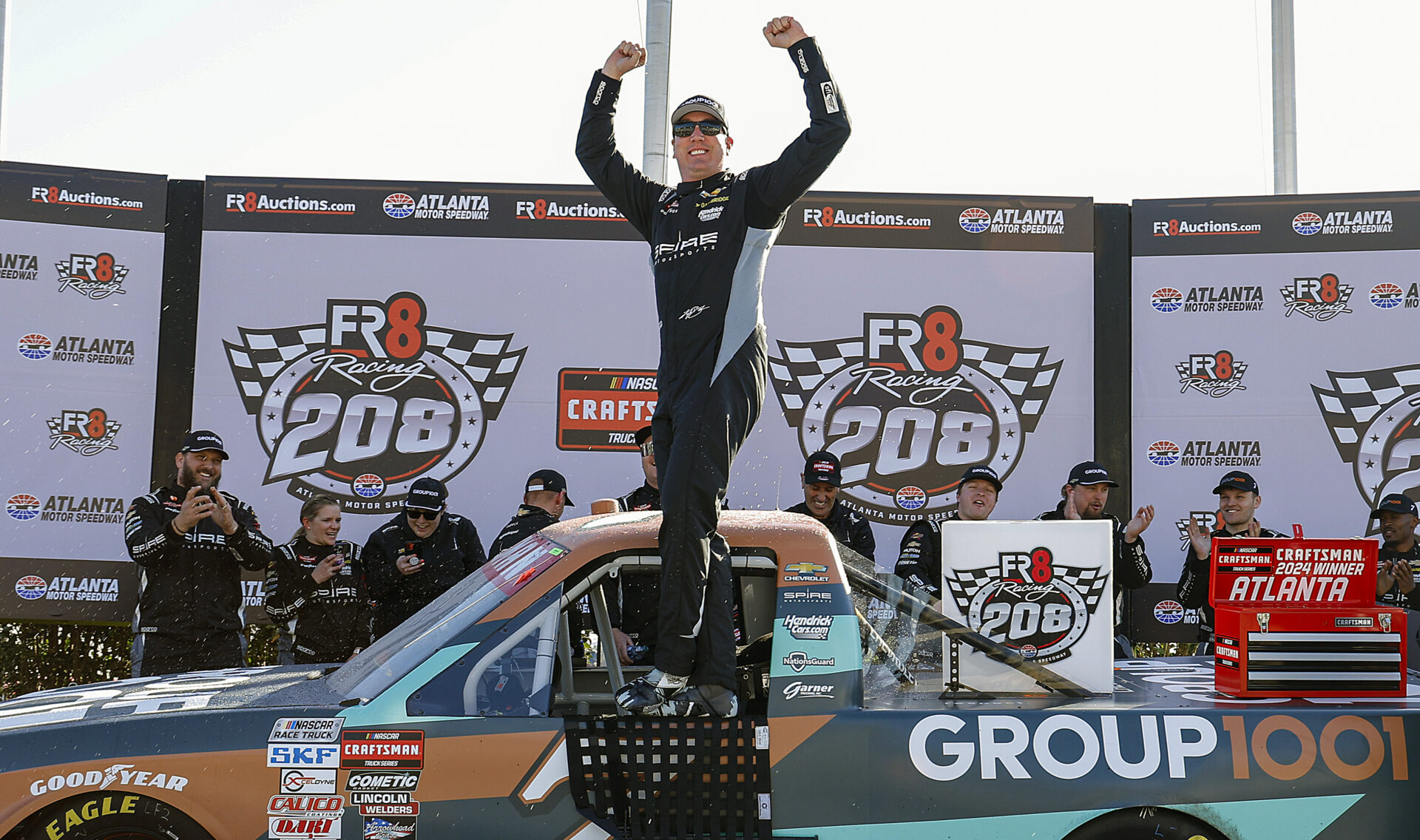 Kyle Bolt Racing Kyle Busch scores first Truck victory with Spire Motorsports at Atlanta ...