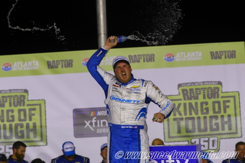 Austin Hill snatches dramatic Xfinity victory at Atlanta in overtime