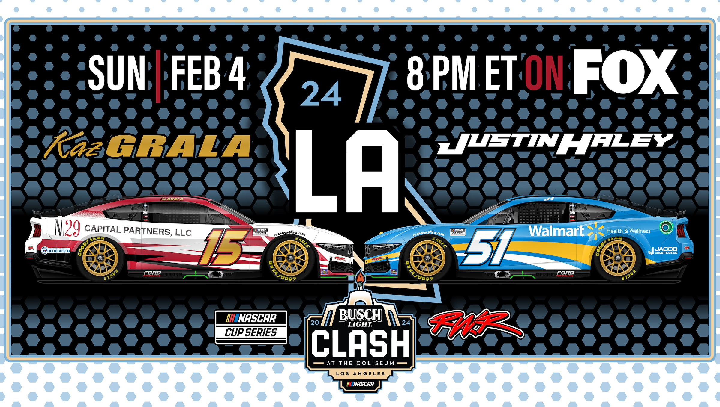 Rick Ware Racing: Justin Haley/Kaz Grala Clash at The Coliseum Advance