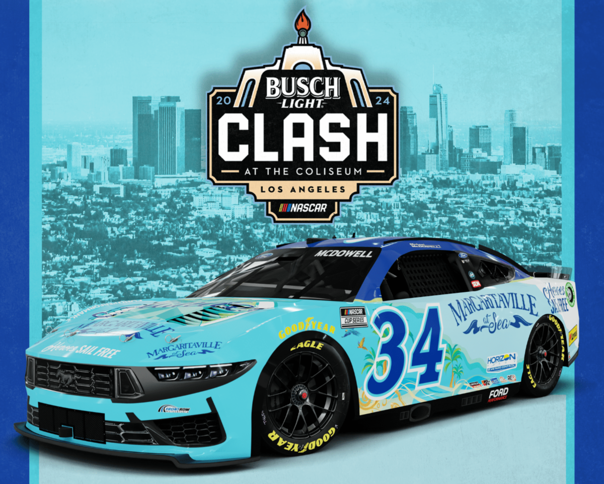 The Clash at The Coliseum Competition Notes: Michael McDowell and the No. 34 Margaritaville at Sea Ford Mustang Dark Horse