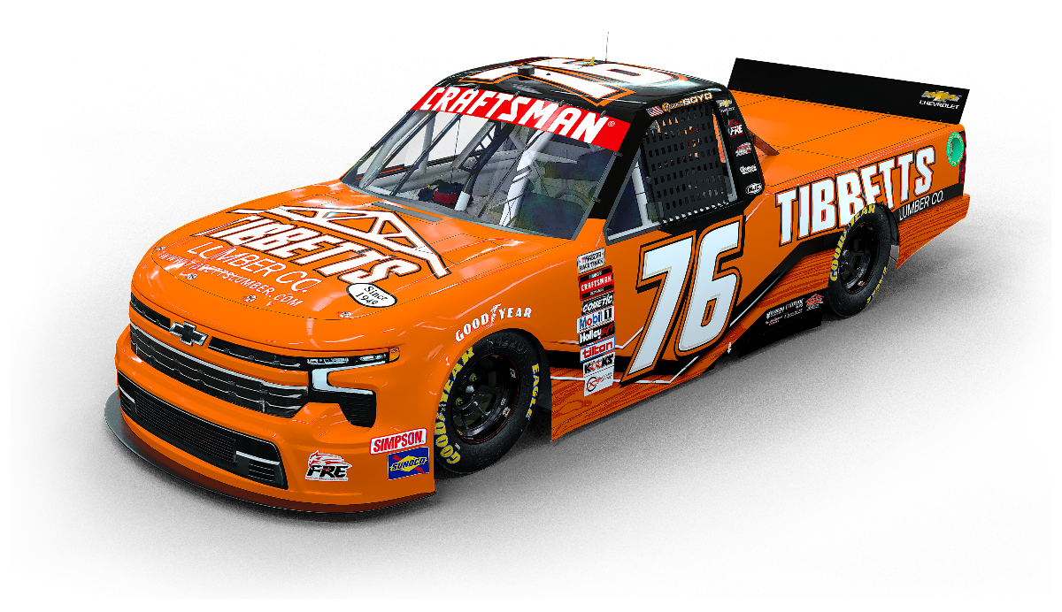 Tibbetts Lumber to Sponsor Boyd in First Ever Race with Freedom Racing Enterprises
