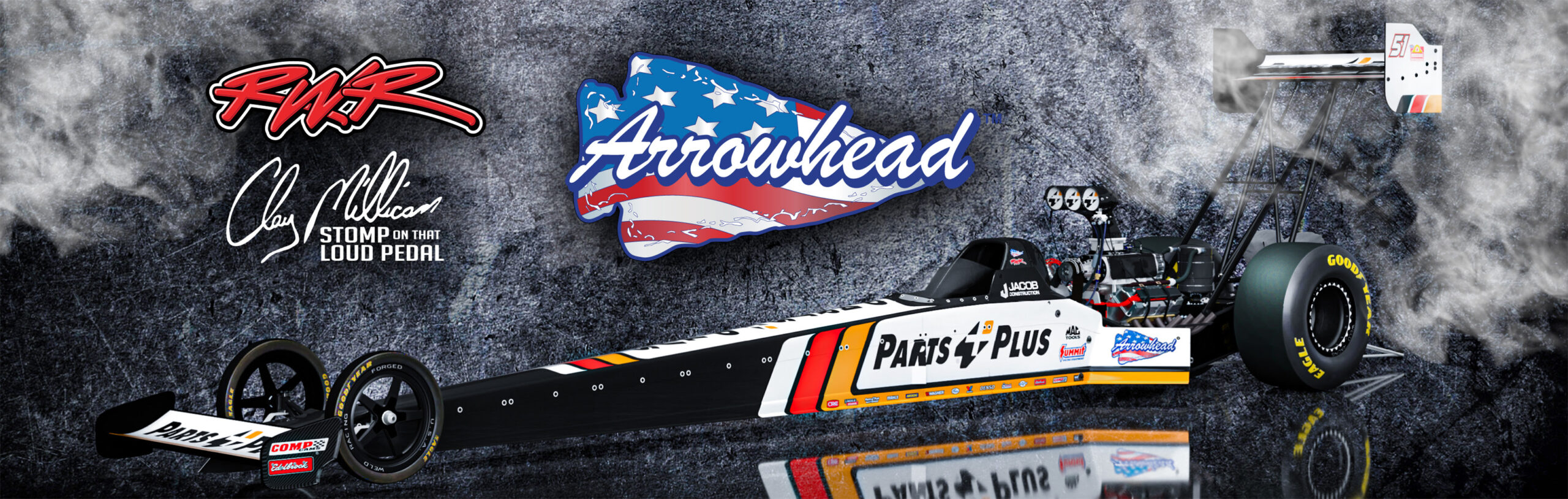 Arrowhead Brass Partners With RWR in NHRA
