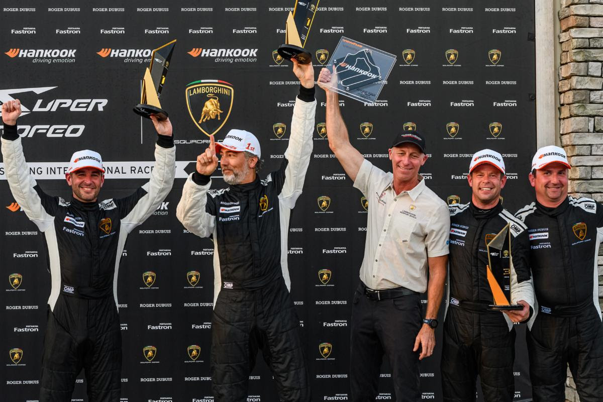Flying Lizard Celebrates Super Trofeo Successes at Sebring International Raceway
