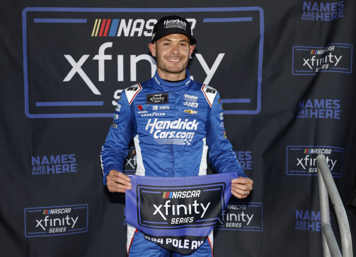 Kyle Larson Xfinity pole GettyImages-2105295408
