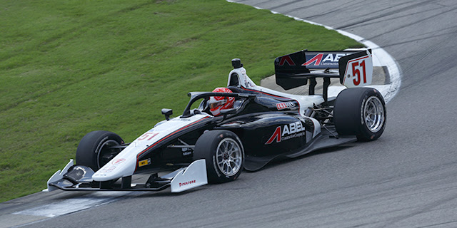 Abel Gets Big Jump on Field in Barber Practice