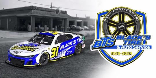 Black’s Tire Celebrates 95th Anniversary with Kaulig Racing at Darlington Raceway
