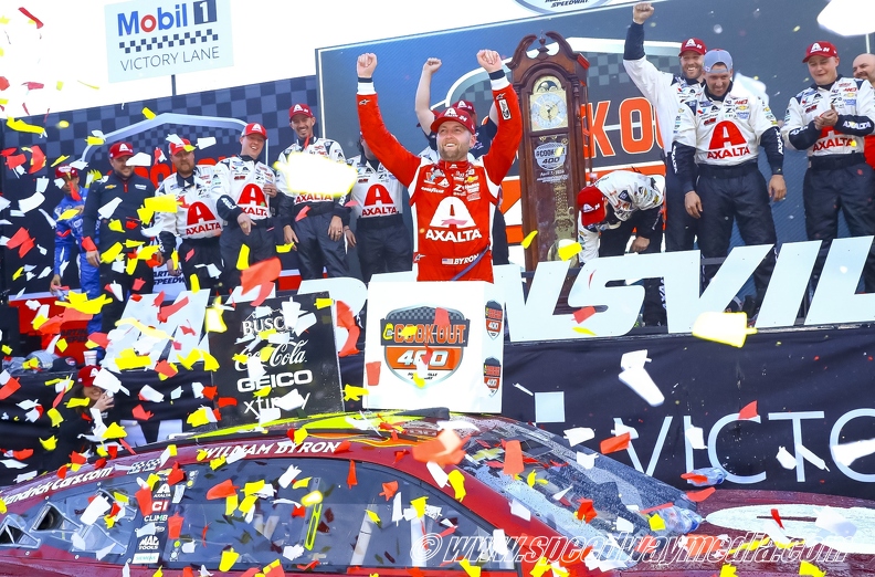 Byron scores emotional Cup victory in Hendrick Motorsports’ 40th anniversary weekend at Martinsville