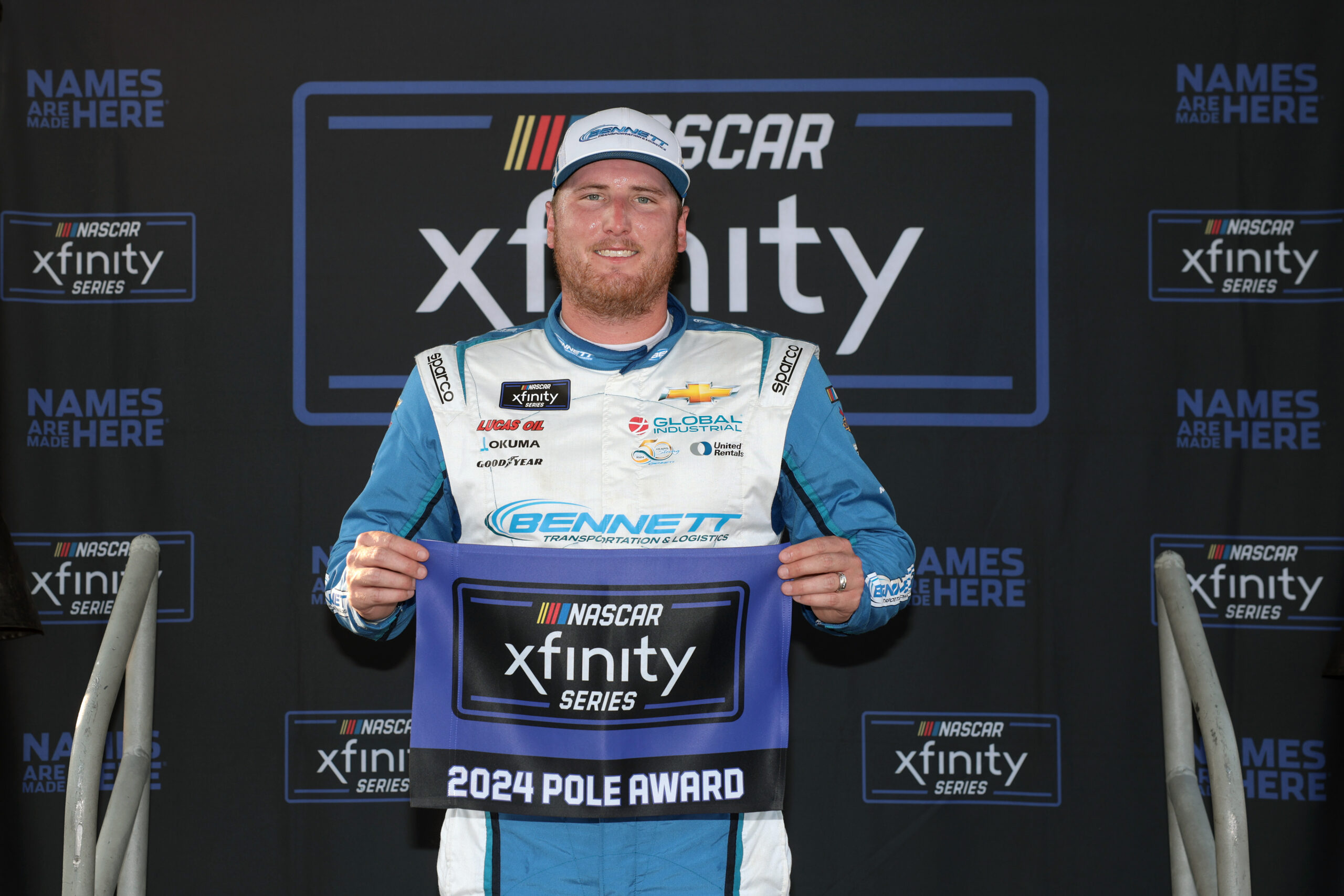 Austin Hill tops Xfinity Series qualifying to win the pole at Talladega