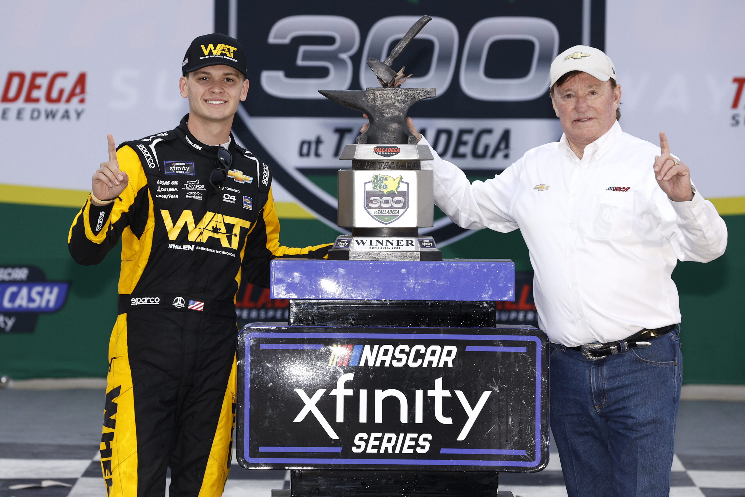 Jesse Love outlasts two overtime shootouts for first Xfinity career win at  Talladega | SpeedwayMedia.com