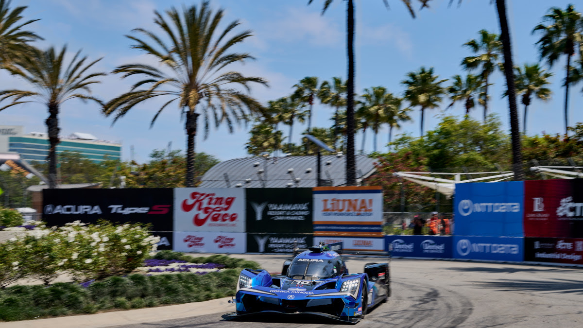 No. 10 Konica Minolta Acura ARX-06 Team Lead Charge for WTRAndretti at Acura Grand Prix of Long Beach