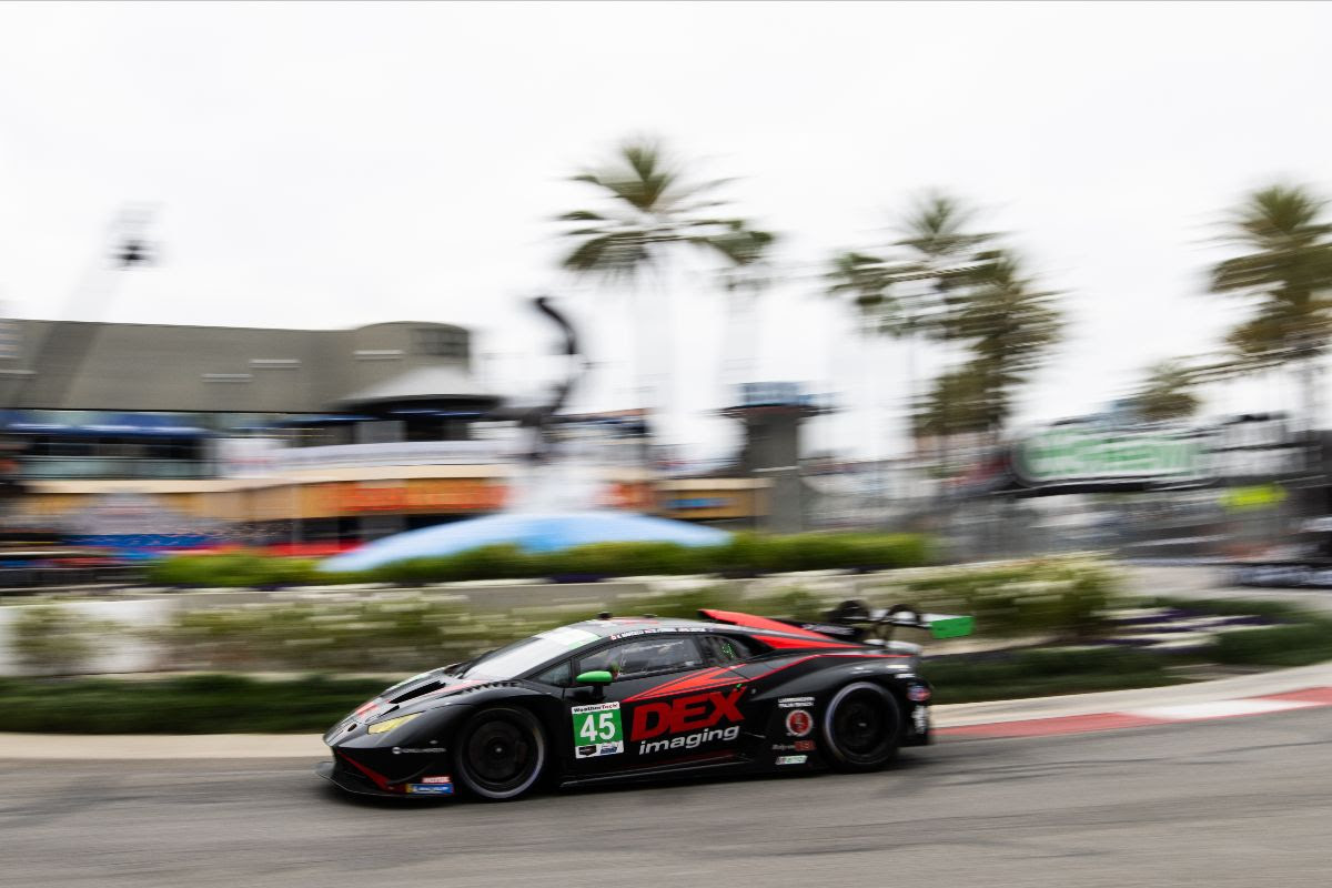 No. 45 DEX Imaging Lamborghini Huracán GT3 EVO2 Team Achieves Top Five Starting Position for Acura Grand Prix of Long Beach