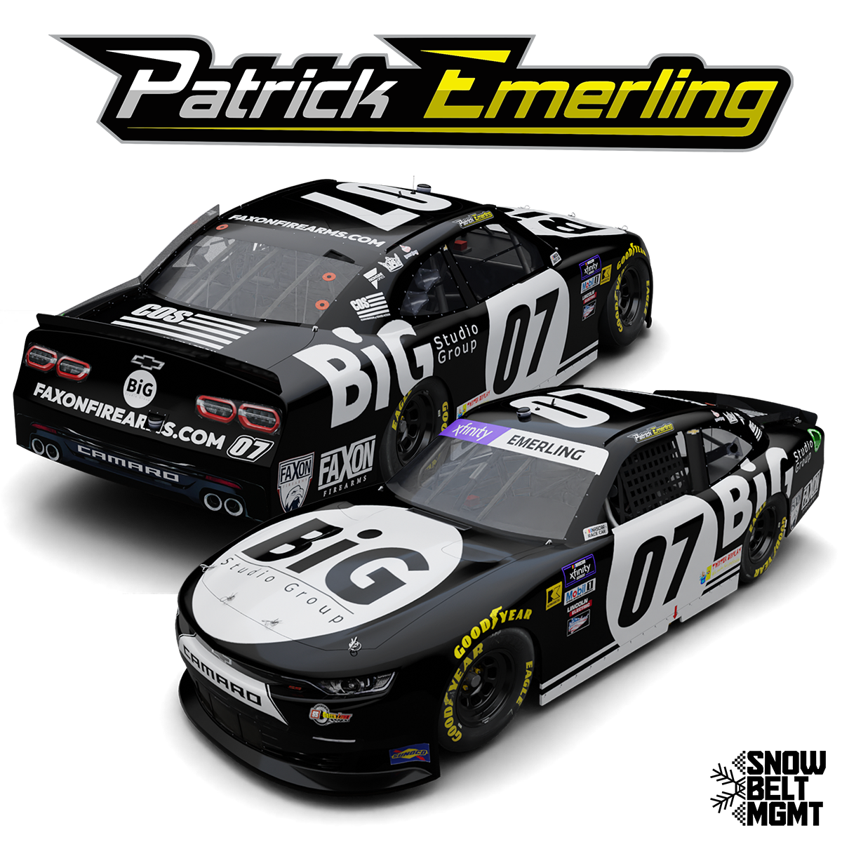 PATRICK EMERLING PARTNERS WITH BIG STUDIO GROUP AT TALLADEGA