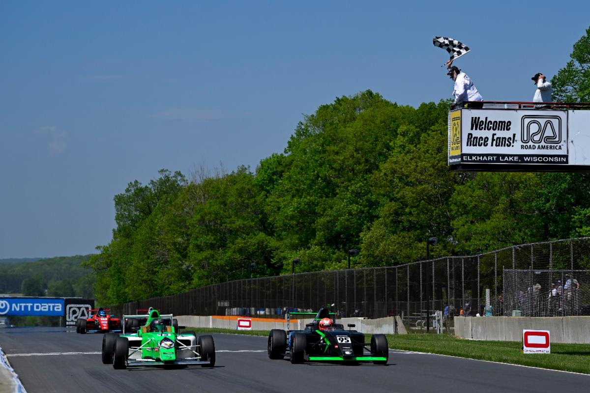Bacon Zelenka Wins at Road America in a Nail-Biting Finish with Brad Majman