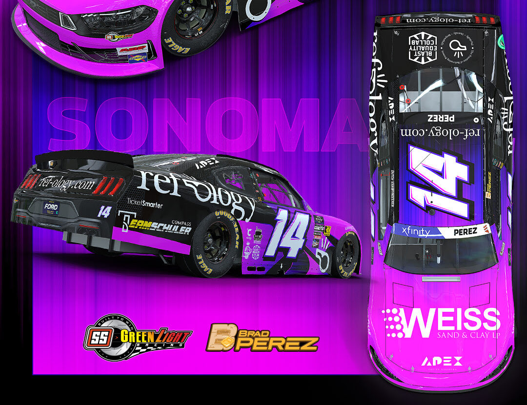 Brad Perez to Wheel the Weiss / ref-ology / Team Schuler / Apex #14 Ford Mustang for SS-GreenLight Racing at Sonoma