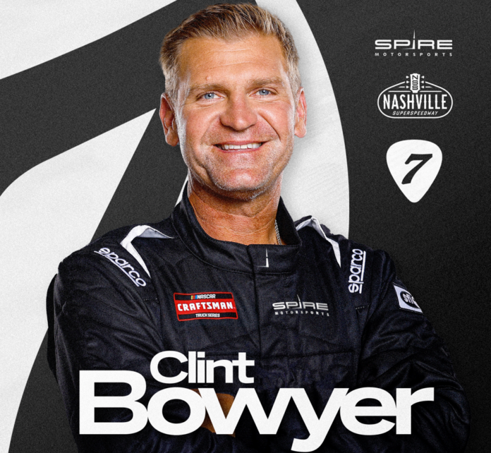 Clint Bowyer to Pilot Spire Motorsports No. 7 NCTS Entry at Nashville Superspeedway